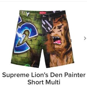 Supreme Lions Den Painter Shorts